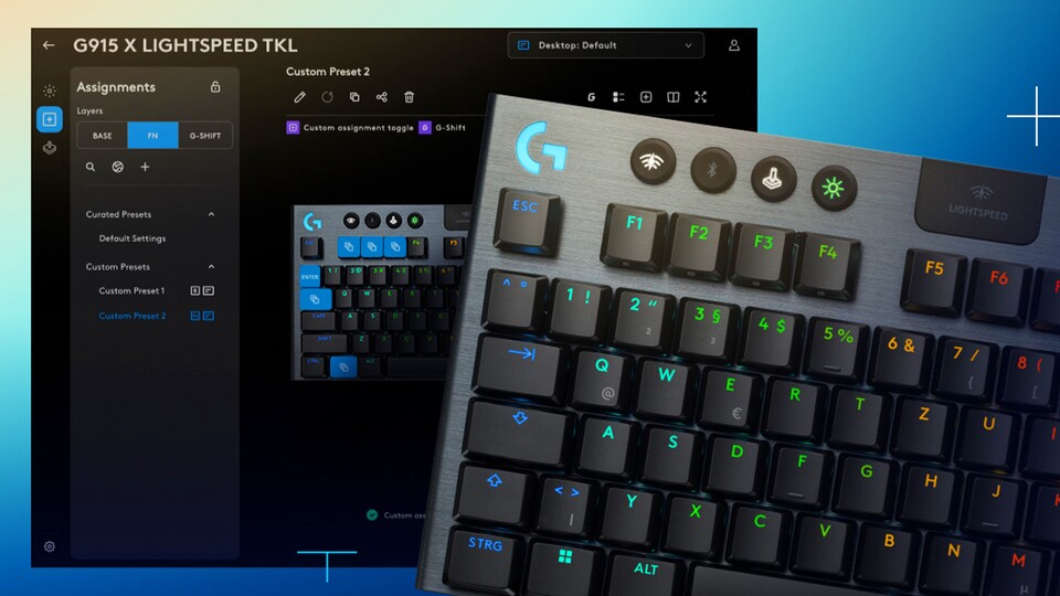 In der Software könnt ihr nicht nur die RGB-Beleuchtung anpassen, sondern auch Makros programmieren und die Sondertasten belegen.
