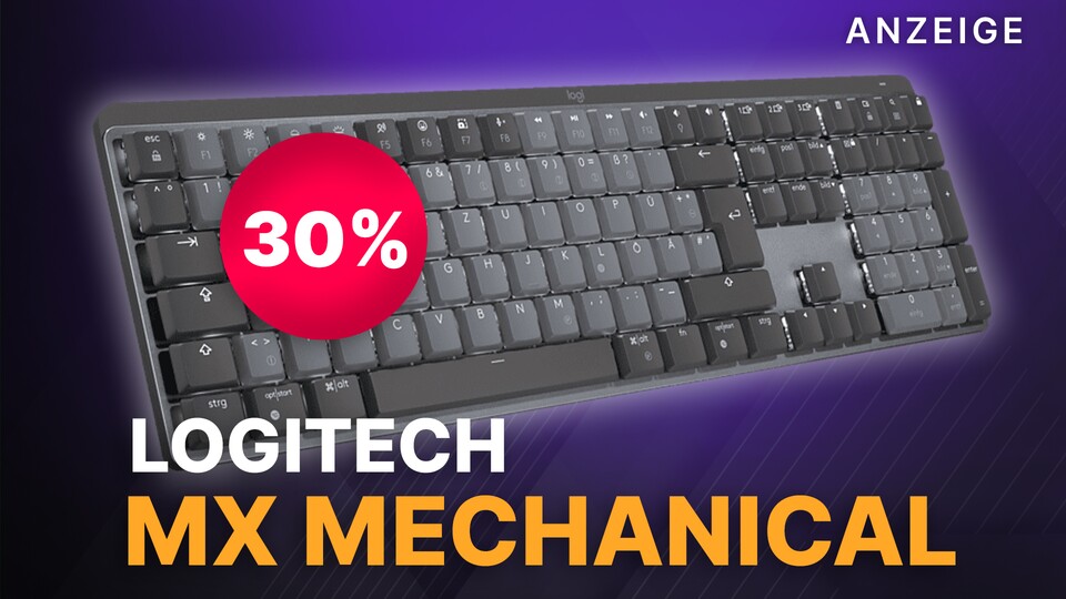 Die perfekte Ergänzung zu eurem ergonomischen Homeoffice: die kabellose Logitech Full-Size MX Mechancial.