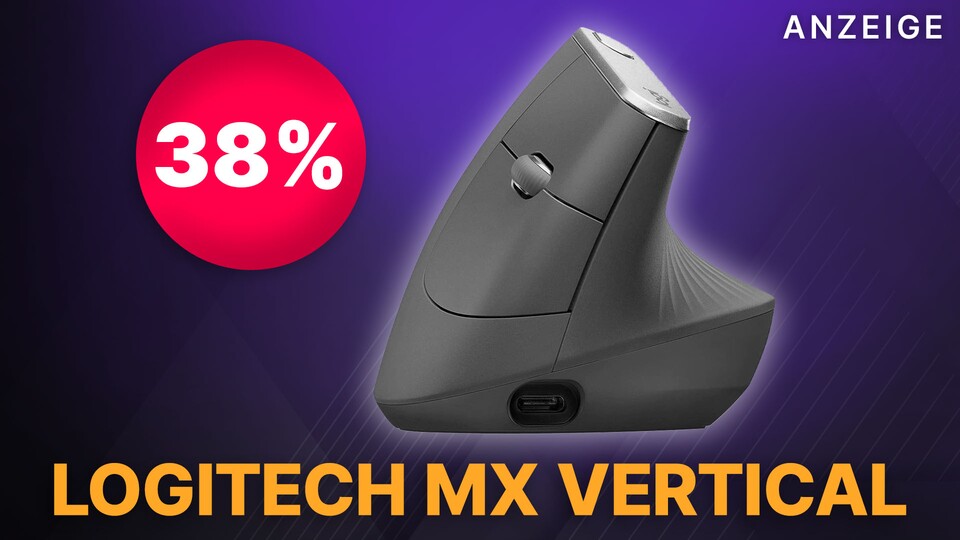 Die beliebte Logitech MX Vertical gibts jetzt bei Amazon schon für 74,90€!
