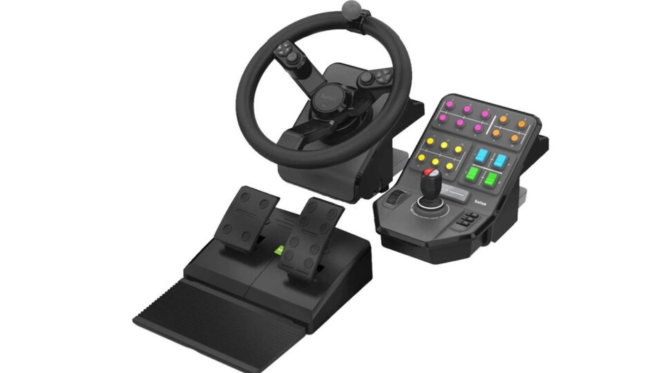 Der Logitech Saitek Farm Sim Controller macht virtuelle Farmer glücklich.