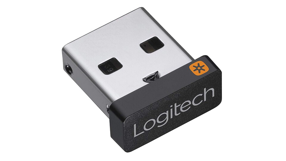Logitechs Unifying-Technology zur kabellosen Übertragung erkennt man an dem kleinen Stern-Logo wie im Bild zu sehen.