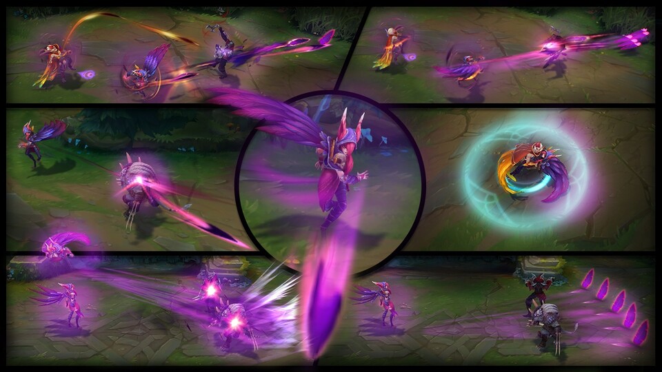 Die neue LoL-Heldin Xayah.