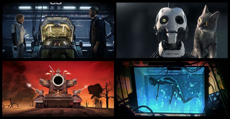 Love, Death & Robots zeichnet sich mit einem düsteren Humor aus...