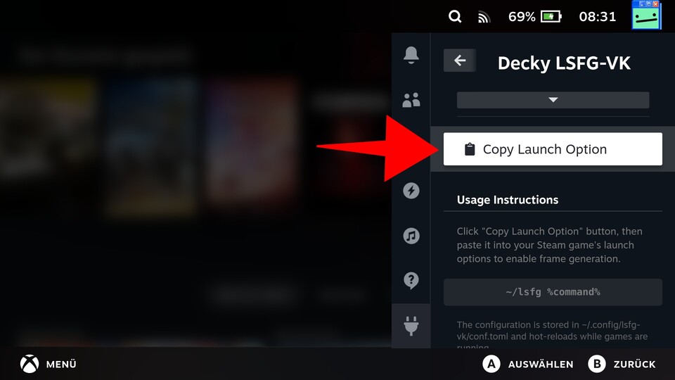 Tippt hier darauf, um den Startbefehl in die Zwischenablage zu kopieren. (Bildquelle: Duy Linh DinhGameStar Tech)
