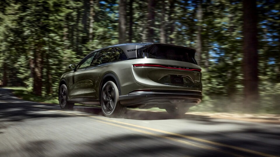Der Lucid Gravity landet in dem Test auf dem zweiten Platz. (Bildquelle: Lucid)