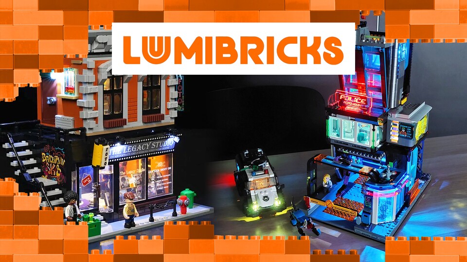 Die Sets von Lumibricks sollte man am besten genießen, wenn es etwas dunkler ist, denn jedes Set ist mit LED-Lichtelementen ausgestattet.