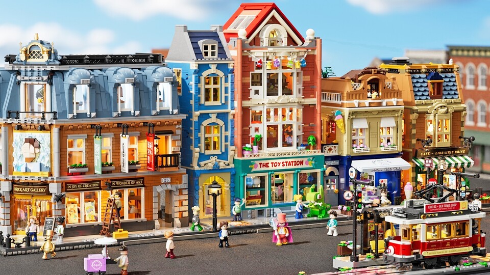 Von Kunstgalerien bis Straßenbahnen könnt ihr eure Klemmbaustein-Städte mit beleuchteten Sets aufrüsten. (Bildquelle: Lumibricks)