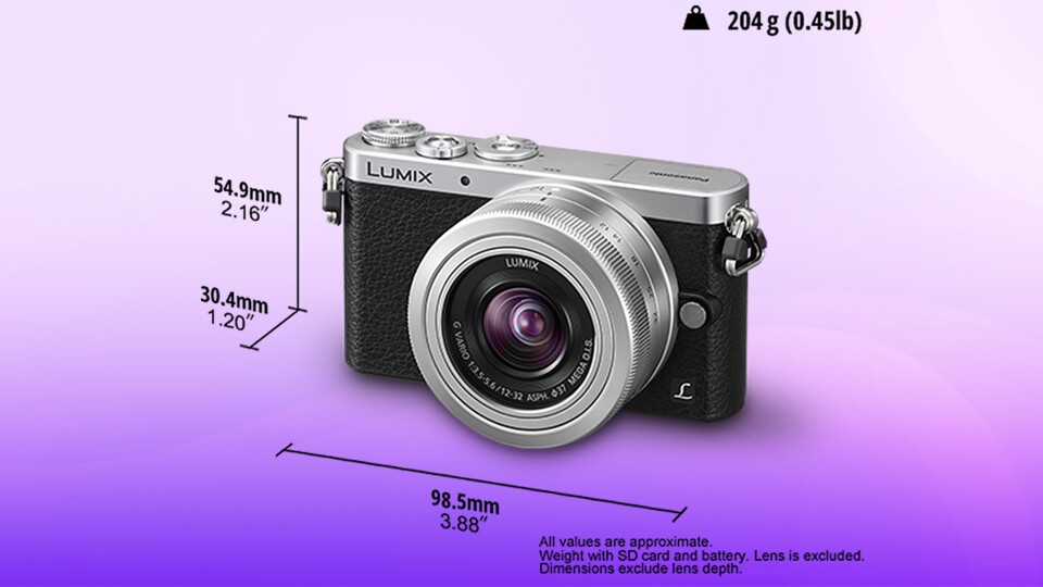 Die Panasonic Lumix GM1 ist die weltweit kleinste Kamera mit einem Micro-Four-Thirds-Sensor. Sie ist zwar sehr kompakt, aber dennoch deutlich dicker, als heutige Smartphones. (Bild: Panasonic)