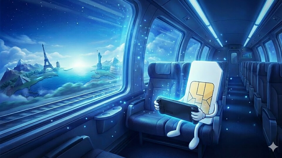 160 GB für alle die viel unterwegs sind gibts zum Valentinstag bei Lyca. (Bild KI-generiert [Gemini])