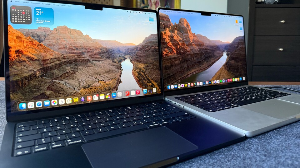 Die Unterschiede beim Display sind nicht so gewaltig, hängen aber mitunter vom Inhalt ab – Stichwort HDR. Hier punktet klar das MacBook Pro. (Bild: Patrick S.GameStar Tech)