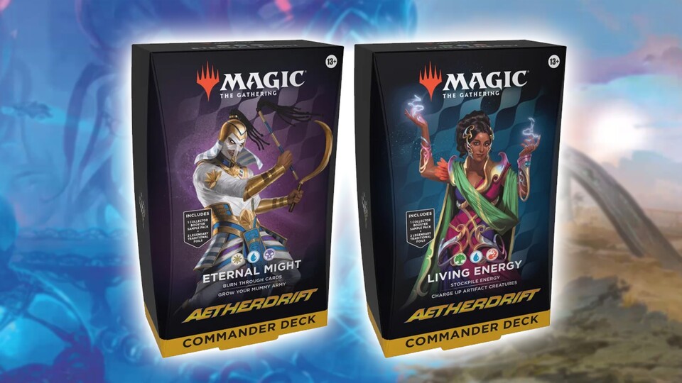 Mit Aetherdrift erscheinen wieder zwei brandneue Commander Decks.