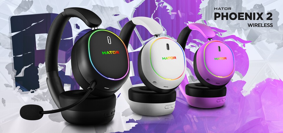 Ein Highlight im Setup: Das stylische Phoenix 2 Wireless Headset.