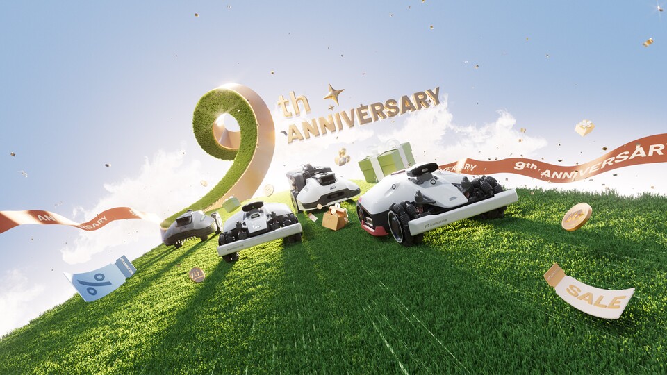 Mammotion celebrates its ninth birthday, but you get the gifts in the form of juicy discounts!