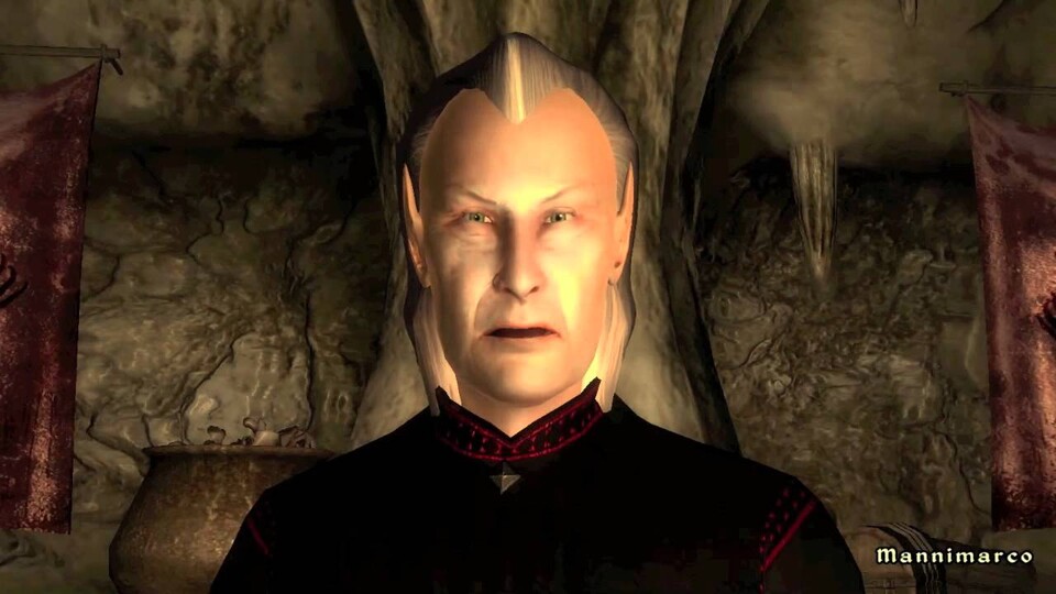 Mannimarcos Aussehen in der ursprünglichen Releasefassung von The Elder Scrolls 4: Oblivion.