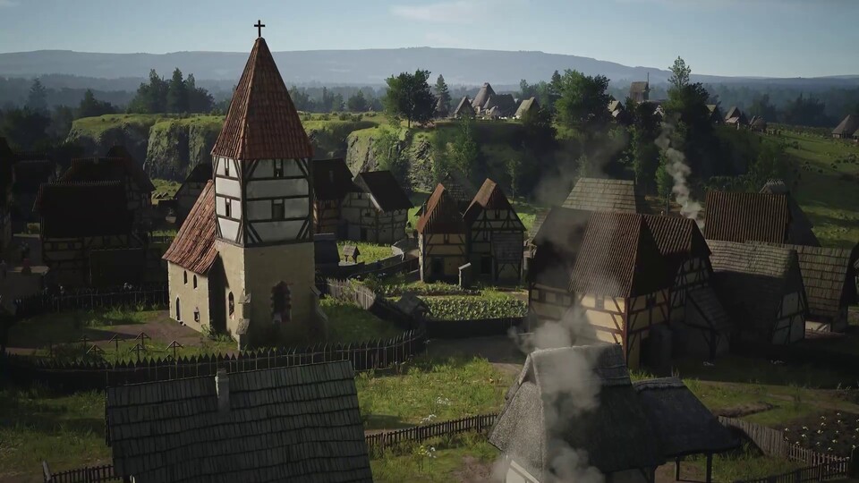 Manor Lords is now in early access - the launch trailer shows the beautiful building game