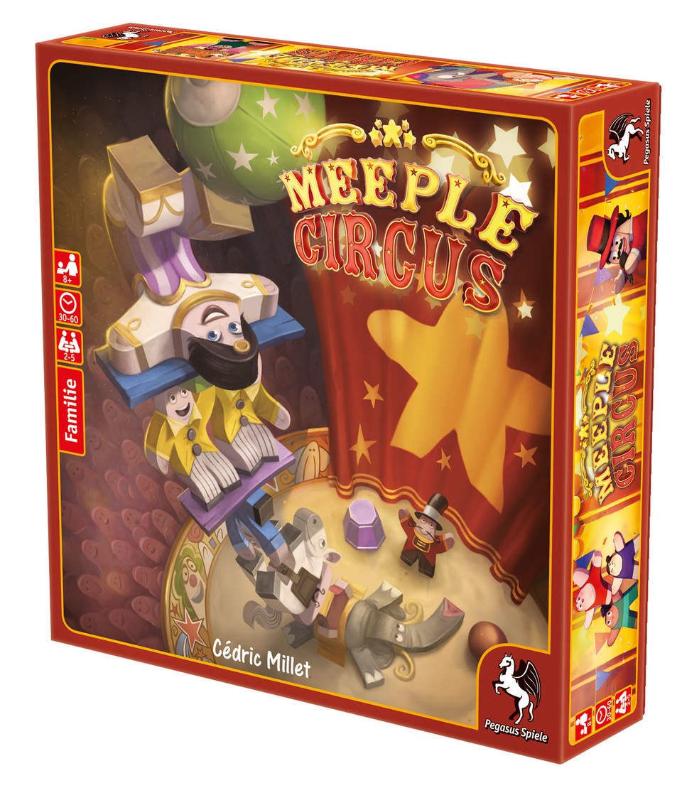 In Meeple Circus stapeln wir Spielfiguren in artistischer Höchstleistung übereinander.