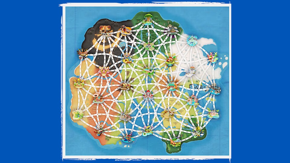 Die Spielwelt ist riesig und erlaubt unzählige verschiedene Streckenrotationen.