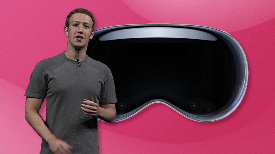 Mark Zuckerberg findet Apples Vision Pro nur wenig revolutionär.