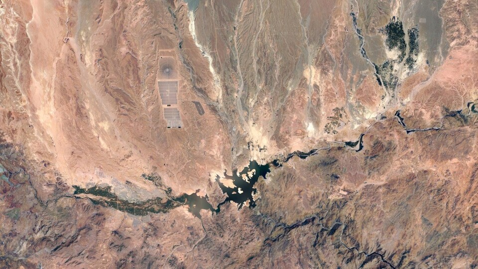 So sieht die Region im sichtbaren Licht aus. (Bildquelle: Google Earth)