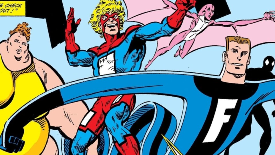 Direkt vorne seht ihr, wie flach Flatman (rechts unten) ist. Bildquelle: Marvel Comics