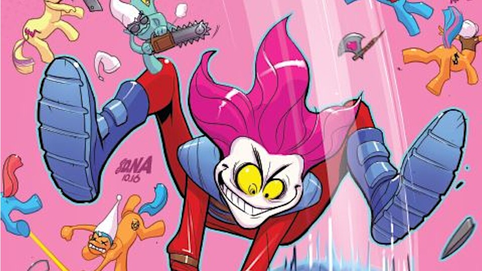 Ja, da kommt eine Kettensäge aus seinem Knie. Cartoon-Logik eben. Bildquelle: Marvel Comics