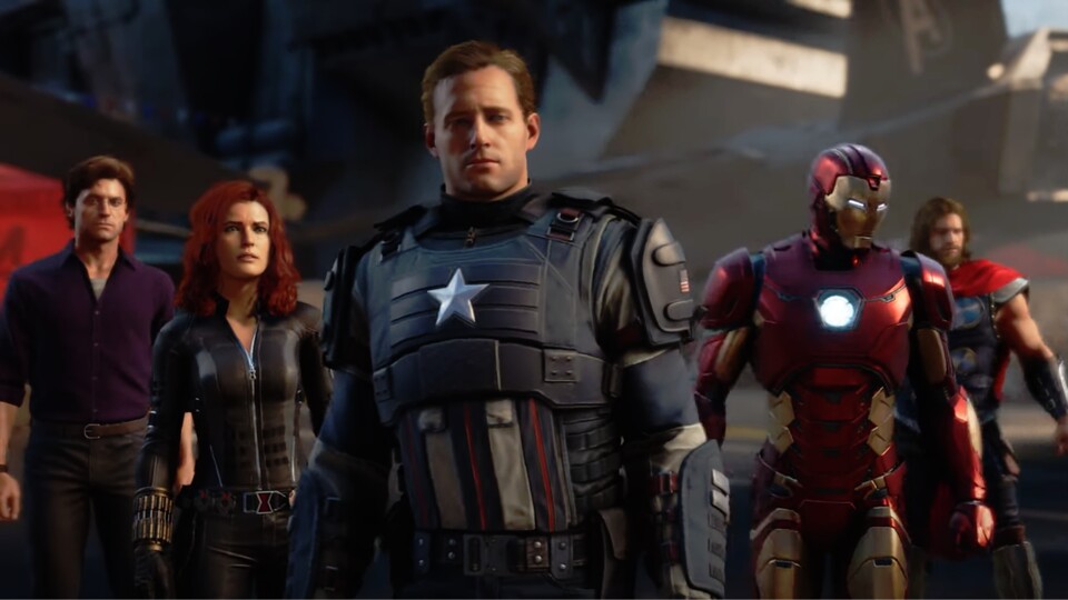Hawkeye muss leider aussetzen. Nur die übrigen Gründungsmitglieder der MCU-Avengers sind spielbar.