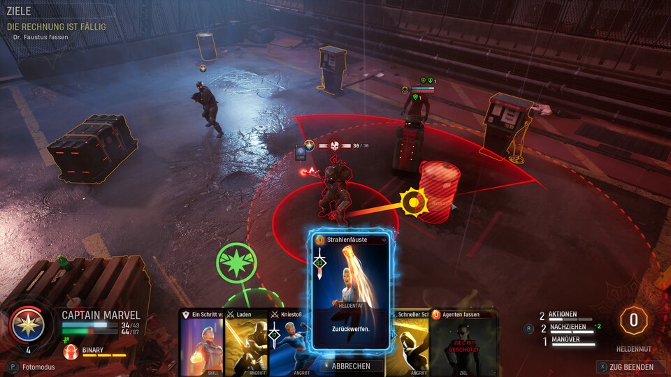 Die Kartenmechanik von Midnight Suns macht daraus kein Kartenspiel. Seht sie eher als ganz normale Skills.