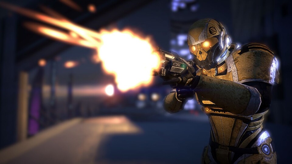 Nicht nur die Feinde tragen neue Waffen, auch Shepard & Co haben ein größeres Arsenal.