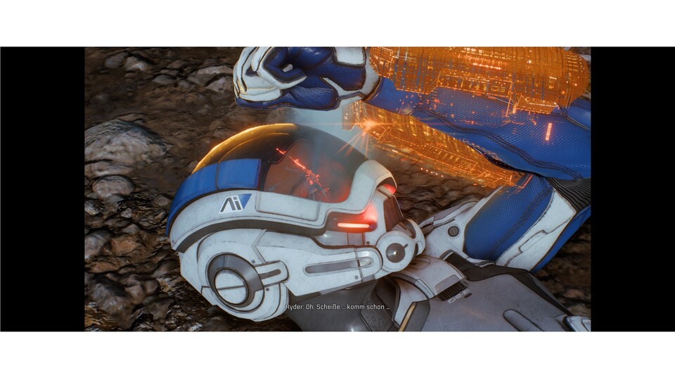 Spielen wir Mass Effect: Andromeda im 21:9-Format, stören in Zwischensequenzen links und rechts schwarze Balken am Rand. Das eigentliche Spiel läuft dagegen tadellos mit diesem Bildformat.