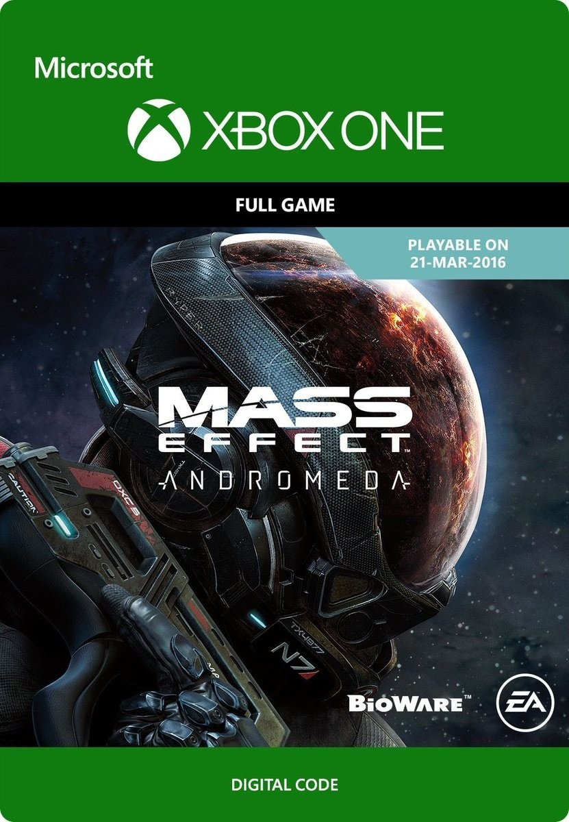 Das ist der Voucher für den Digital-Code von Mass Effect: Andromeda.