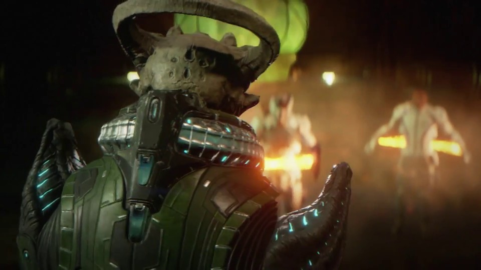 Auch ein schöner Rücken, kann entzücken. Der neue Gegenspieler in Mass Effect: Andromeda ist im neuen Trailer kurz von hinten zu sehen.