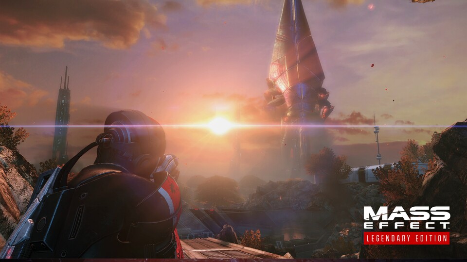 Die Mission auf Eden Prime in Mass Effect 1 bekam dank Nebel, Rauch, verbesserter Beleuchtung und mehr eine dramatischere Atmosphäre spendiert.