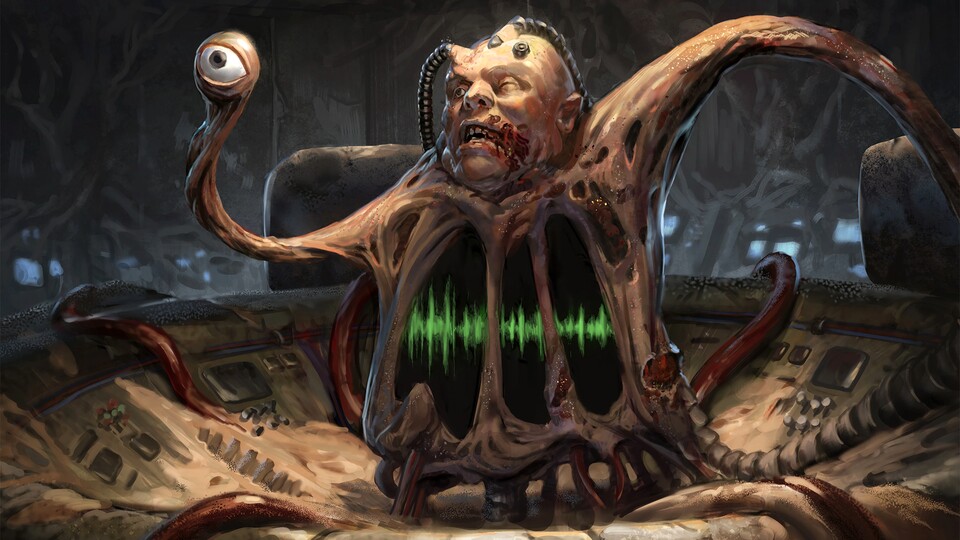 Im ersten Fallout-Spiel schickt sich der Master an, mit dem F.E.V. eine neue Rasse zu züchten. (Bildquelle: Wizards of the CoastHasbro)