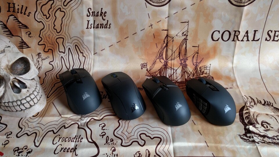 Die Firma Corsair ist dafür bekannt, auch Gaming-Mäuse für größere Hände zu entwickeln.