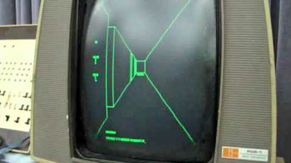 MazeWar von 1973 ist eines der ersten LAN-Spiele der Geschichte – und das mit First-Person-Ansicht in 3D! (Bild: Bruce Damer, Wikimedia Commons, CC BY 2.5)