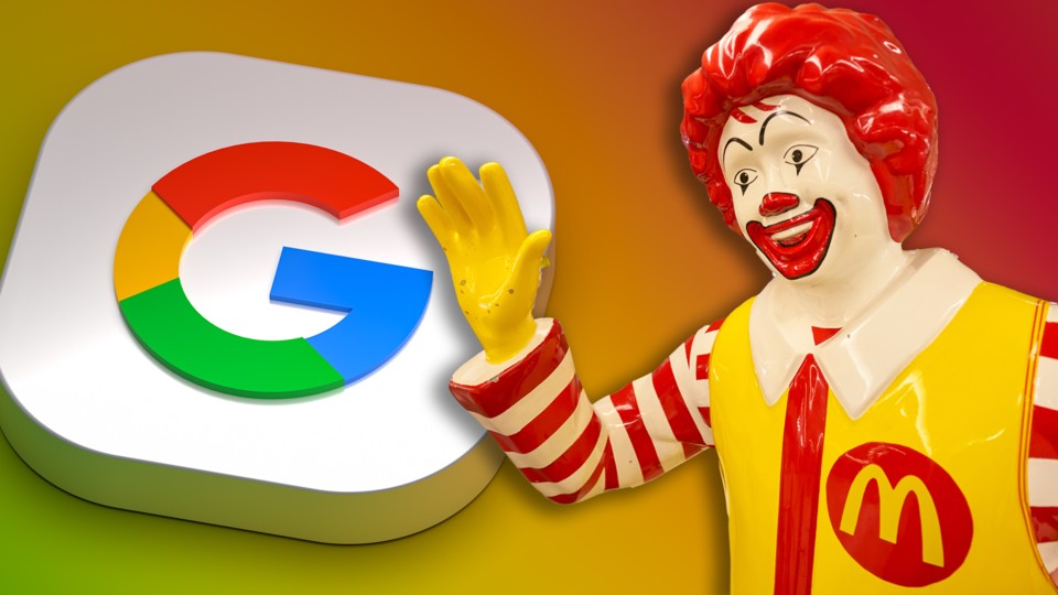 Erhält Ronald McDonald bald Unterstützung von KI? Neuerungen beim Burger-Riesen. (Heorshe; background photoAdobe Stock)