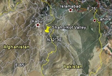Das »Shah-i-Kot«-Tal liegt südlich der Hauptstadt Kabul (Quelle: Google Earth).
