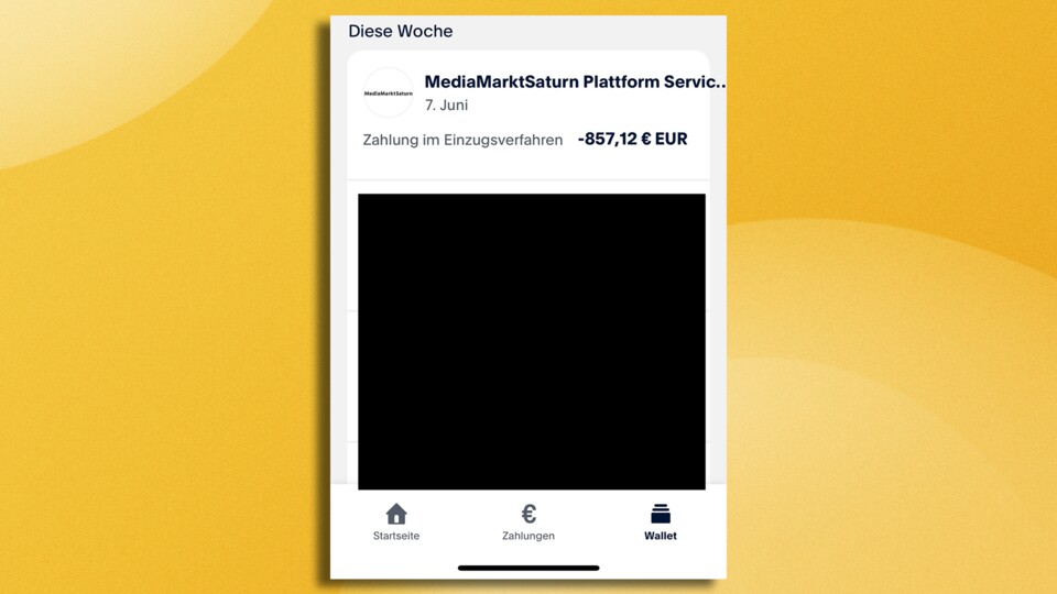 857,12 Euro für »MediaMarktSaturn Plattform Services«. 