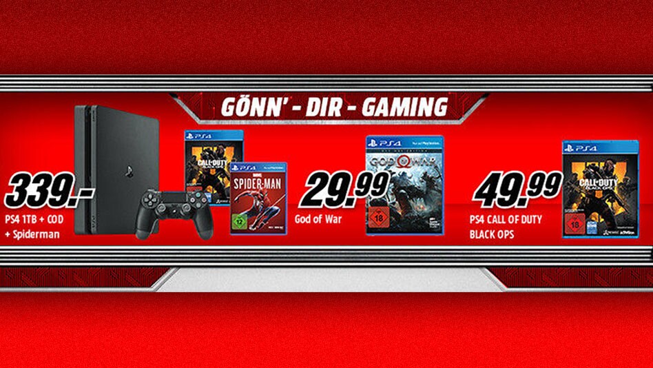 Gönn-dir-Gaming: Heute gibt's stark reduzierte Spiele im Online-Shop von MediaMarkt und auf Amazon.de