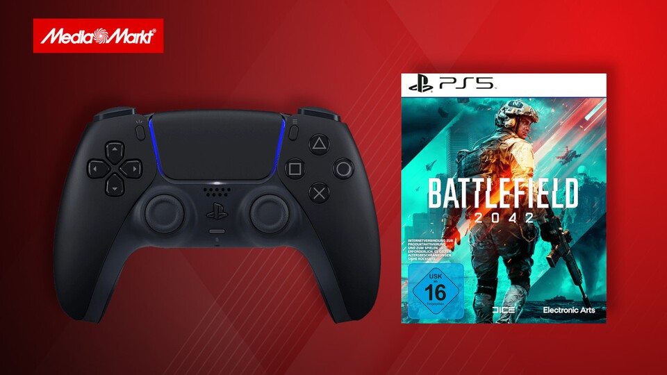 Besitzer einer PS5 bekommen bei Mediamarkt ein interessantes Bundle aus DualSense und dem aktuellen Battlefield für nur 99,99 Euro.