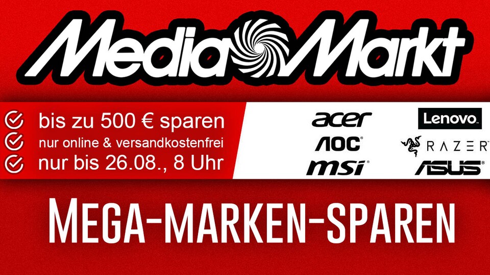 Jetzt zum Mega-Marken-Sparen bei MediaMarkt