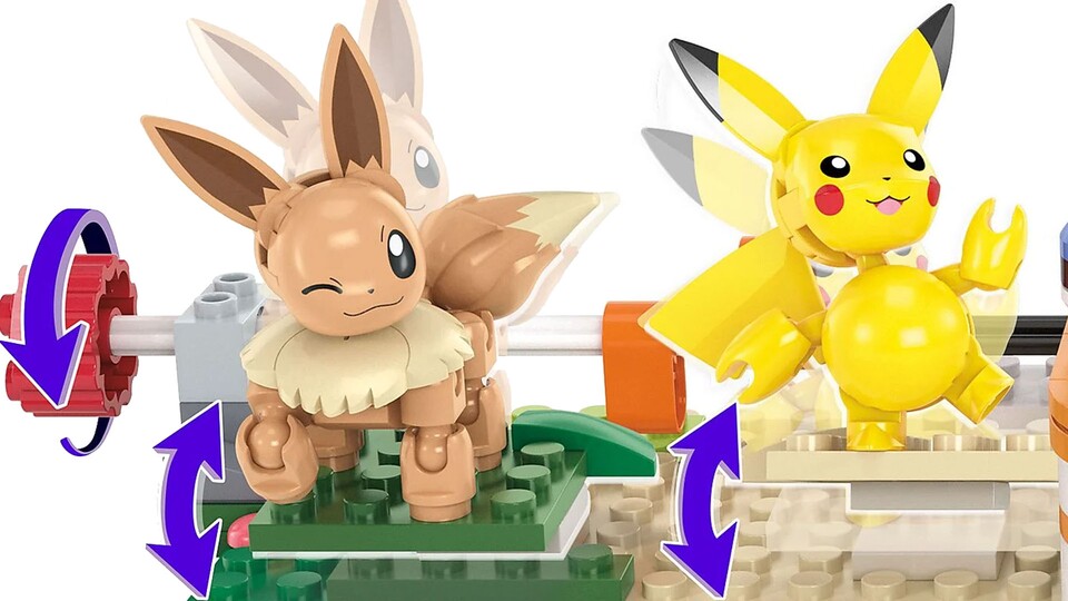 Mit Pokébällen und beweglichen Elementen, sind die MEGA-Sets vor allem gute Sets zum Bespielen.
