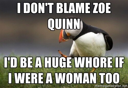 In Foren kursieren Memes, die Zoe Quinn verunglimpfen.