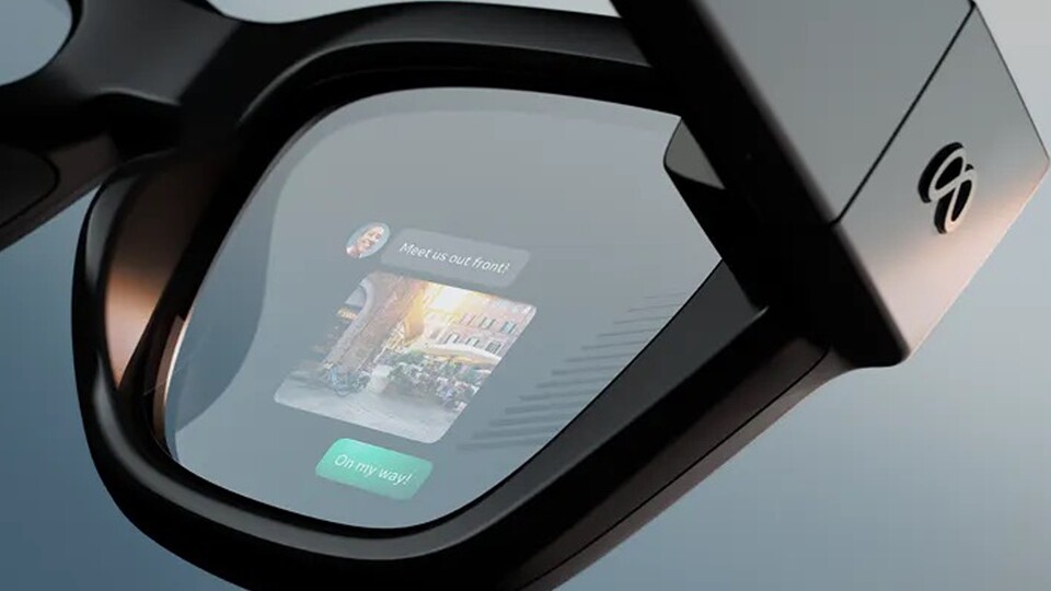 Das Schreiben von Nachrichten über die Meta-Brille funktioniert jetzt bereits. WhatsApp und Instagram werden unterstützt. (Bildquelle: Meta)