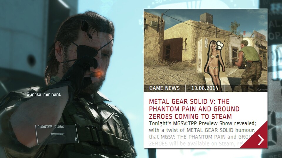 Metal Gear Solid 5 ist mittlerweile mit den entsprechenden Produktseiten auf Steam bedacht worden. 