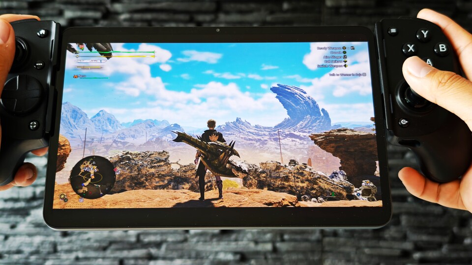 Monster Hunter Wilds auf einem Handheld: meiner Meinung nach geht das heutzutage nur gut per lokalem Streaming oder über die Cloud. Heutige Handhelds sind leider nicht schnell genug für dieses Spiel, wenn man nicht gerade auf der niedrigsten Grafik-Einstellung spielen möchte, die ziemlich matschig aussieht. (Bildquelle: Duy Linh DinhGameStar Tech)