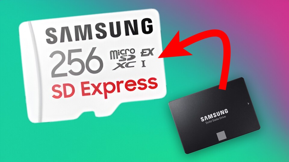 Samsungs neue microSD-Karte ist schneller als SATA-SSDs.(Bild: Samsung)
