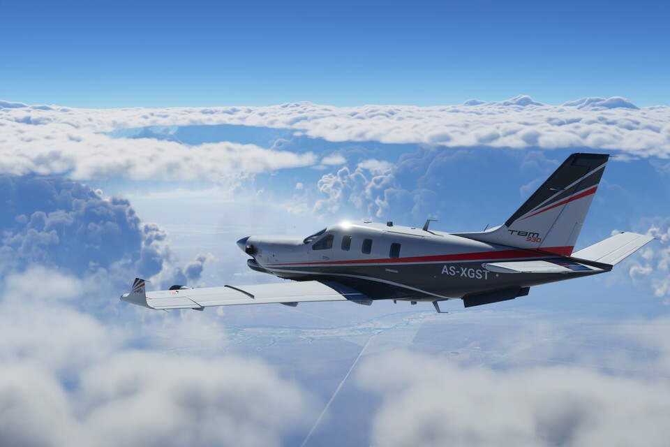 Wolken und Wetterbedingungen werden im Flight Simulator realistisch simuliert.