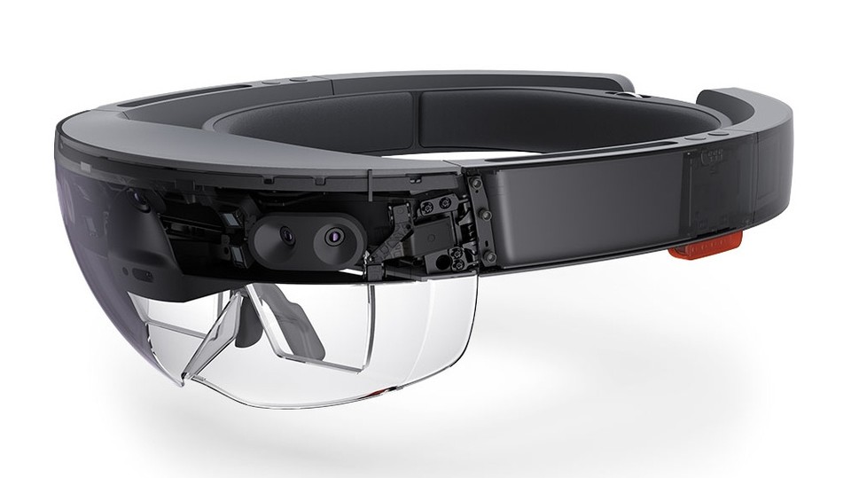 Microsoft HoloLens blendet Computergrafiken und Videos quasi in die echte Welt ein und erschafft eine sogenannte Mixed Reality.