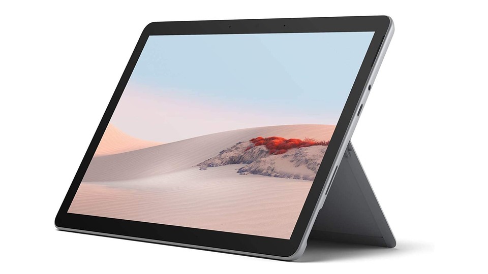 Das Microsoft Surface Go 2 ist dank seinem geringen Gewicht und starkem Akku ideal für unterwegs.